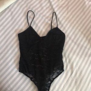 Lace black bodysuit
